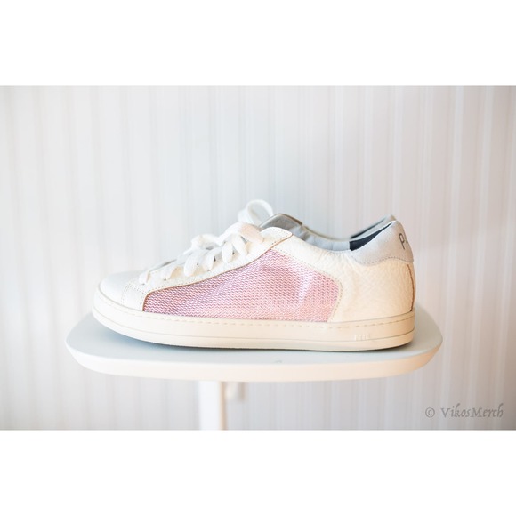 P448 Natural John Mix Media Sneakers 40 NEW - Picture 4 of 6